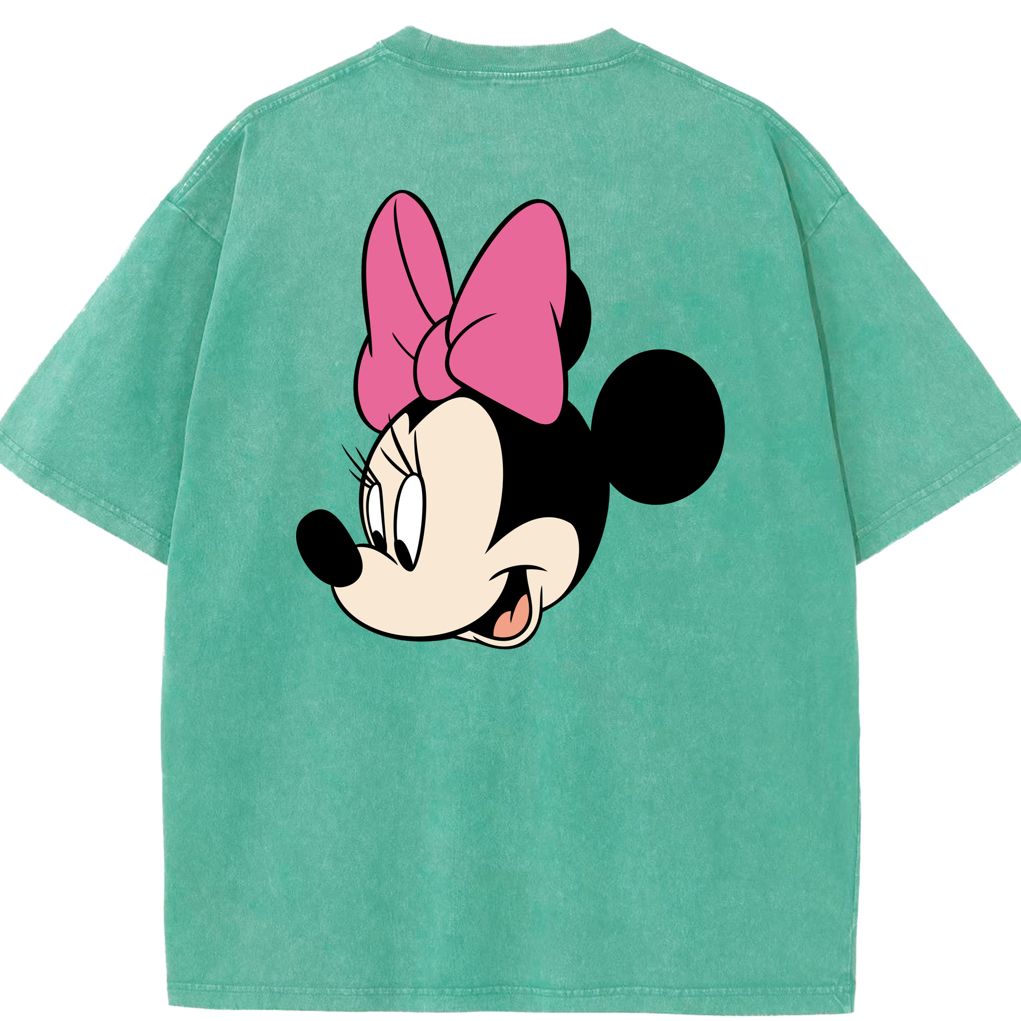 （画像用） ミッキーマウス Mickey Mouse 綿100% ヴィンテージ風 半袖Tシャツ（背面プリント）